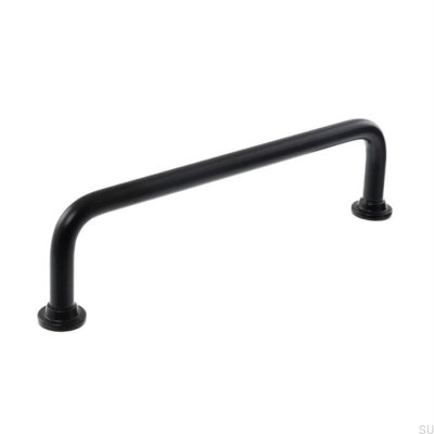 Möbelgriff lang 1353 128 Metall Schwarz