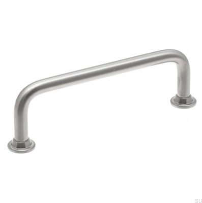 Länglicher Möbelgriff 1353 96 Nickel gebürstet