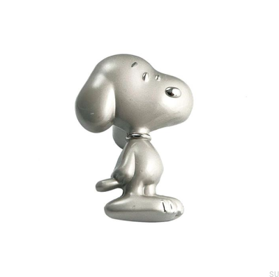 Möbelknopf Snoopy 22x33 gebürstetes Nickel