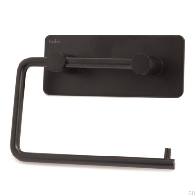 Toilettenpapierhalter Winkel Edelstahl Schwarz