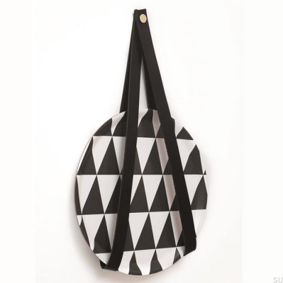 Wandhalter 0150L Leder Schwarz mit Gold