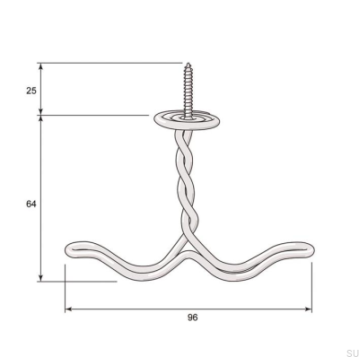 Kleiderbügel Ankarkrok 8136 Nickel poliert