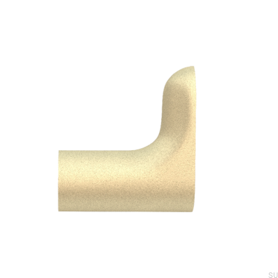 Wandhalter TS 1:2 Messing sandgestrahlt (2 Stück)