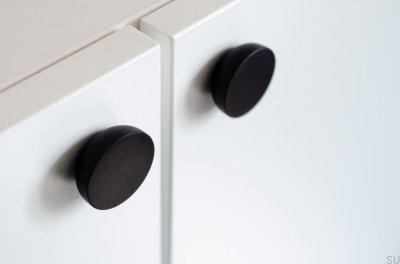 Kokeshi 3012 Aluminium Schwarzer Möbelknopf