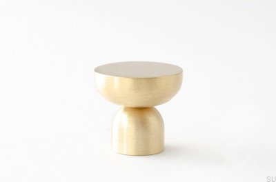 Kokeshi 3032 Möbelknopf, gebürstetes Messing, unlackiert