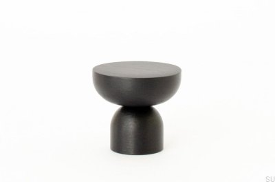 Kokeshi 3032 schwarzer Möbelknopf aus Aluminium