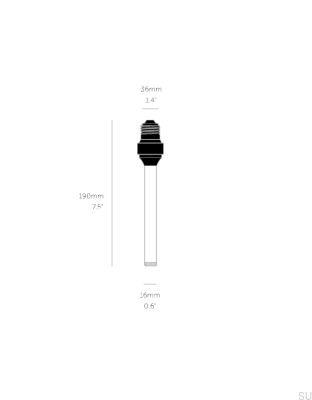 Buster Forked E27 5W Rauchglasbirne mit Helligkeitsregelung