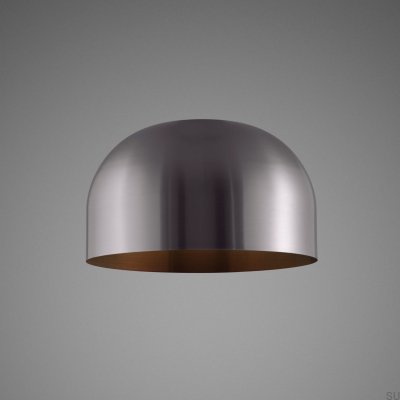 Großer Lampenschirm in Gunmetal-Optik