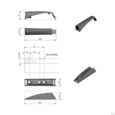 K-Push 20 mm Bumper mit weißem Magnet