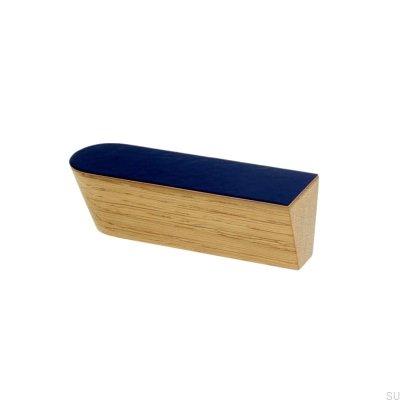 Möbelgriff Twins Blue 60 Emaille Blue - Oil Farblos Halbmatt