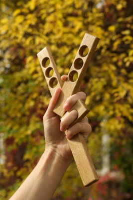 Länglicher Möbelgriff Gdynia 127 Wooden Oak - Farblos Halbmattes Öl