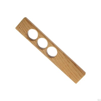 Länglicher Möbelgriff Gdynia 127 Wooden Oak - Farblos Halbmattes Öl