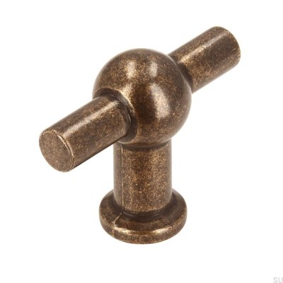  Möbelknopf T-Bar 2011-50 Antik Bronze