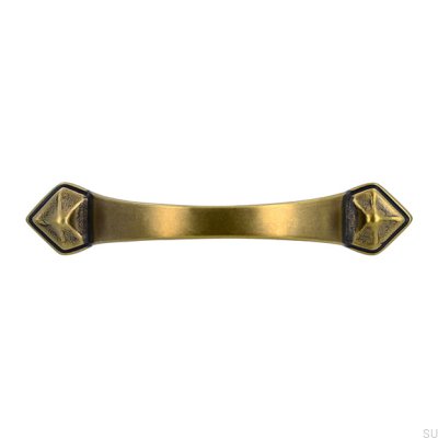 Länglicher Möbelgriff 1323 96 Antikbronze