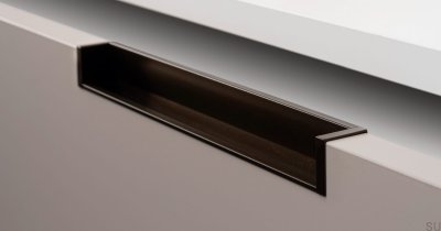 Möbeleinbaugriff Hexxa 350 Aluminium Schwarz