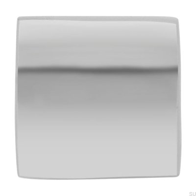 Möbelknopf 1499 Aluminium Chrom poliert