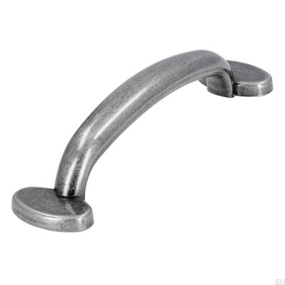 Länglicher Möbelgriff 1534 96 Antik Silber