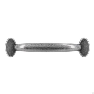 Länglicher Möbelgriff 1534 96 Antik Silber