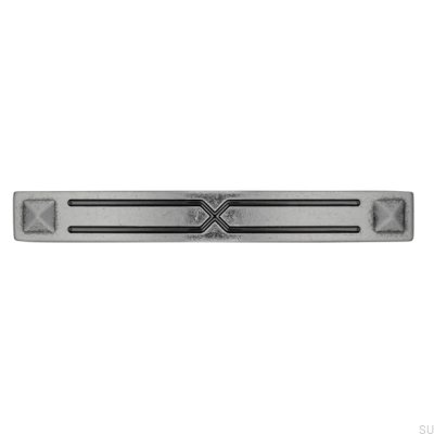 Länglicher Möbelgriff 1536 96 Antik Silber