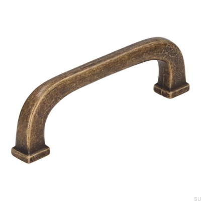 Länglicher Möbelgriff 1577 96 Antik Bronze