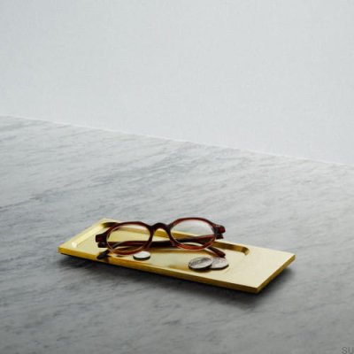 Dekorative Tabletts aus maschinell bearbeitetem Messing