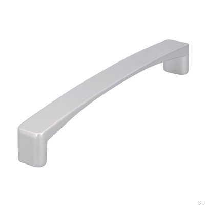 Langer Möbelgriff 1666 128 Aluminium gebürstet