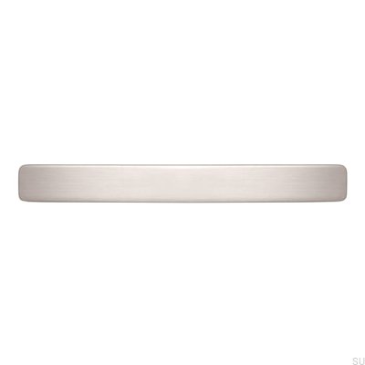 Länglicher Möbelgriff 1666 128 Silber gebürstet