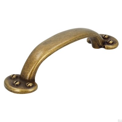 Länglicher Möbelgriff 1681 96 Antik Bronze