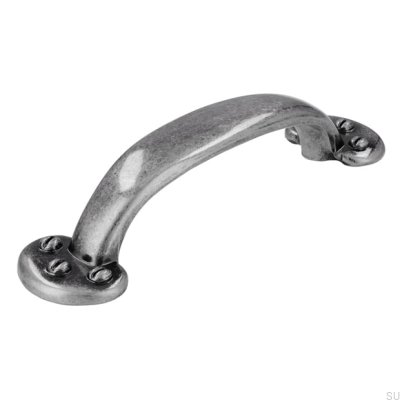 Länglicher Möbelgriff 1681 96 Antik Silber