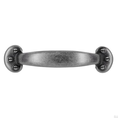 Länglicher Möbelgriff 1681 96 Antik Silber