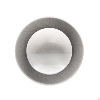 Möbelknopf 1746 35 Silber gebürstet