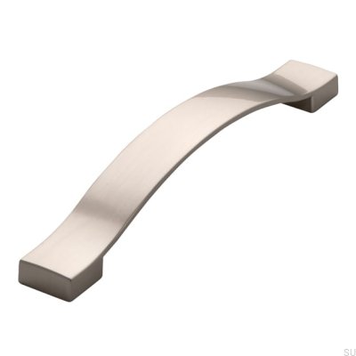 Länglicher Möbelgriff 1750 160 Silber gebürstet