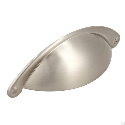 Muschelmöbelgriff 1761 64 Silber gebürstet