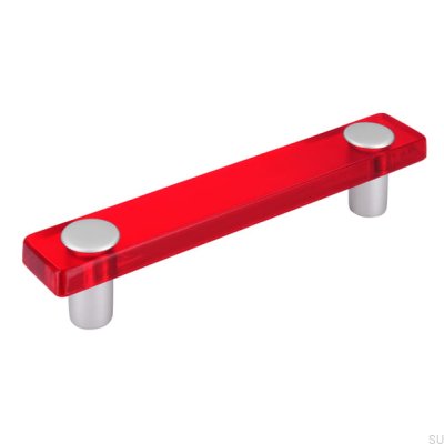Länglicher Möbelgriff SM8119I 96 Kunststoff Rot
