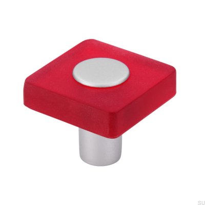 Möbelknopf SM8118I Kunststoff Rot