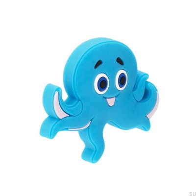 Möbelknopf H234 Octopus Rubber Blau