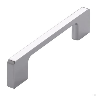 Möbelgriff lang 2027 128 Chrom glänzend