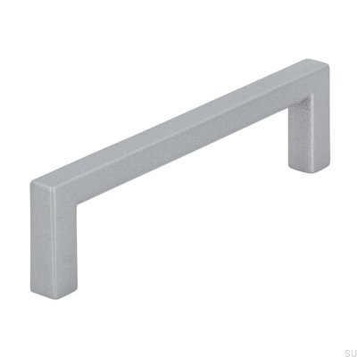 Länglicher Möbelgriff 2108 96 Aluminium Gebürstet