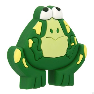 Möbelknopf H159 Grüner Gummifrosch