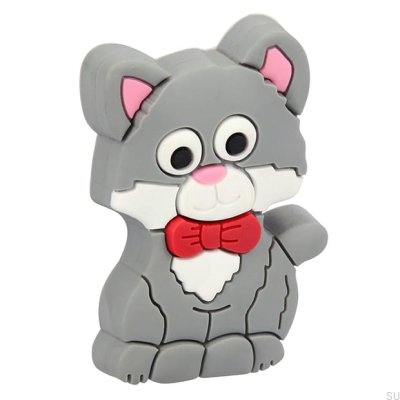 Möbelknopf H158 Cat Rubber Grey