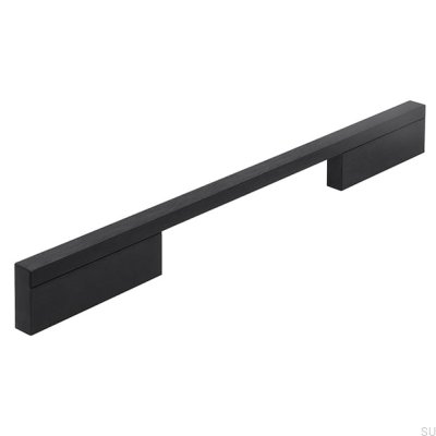 Möbelgriff lang 2110 160/256 Alu Schwarz Matt