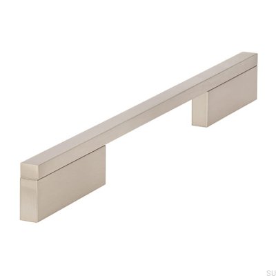 Langer Möbelgriff 2110 160/256 Aluminium Silber gebürstet