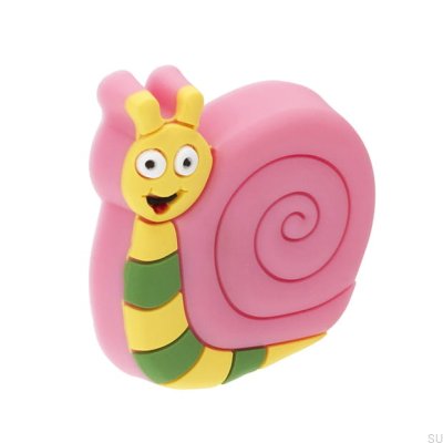 Möbelknopf H152 Schnecke Gummi Bunt