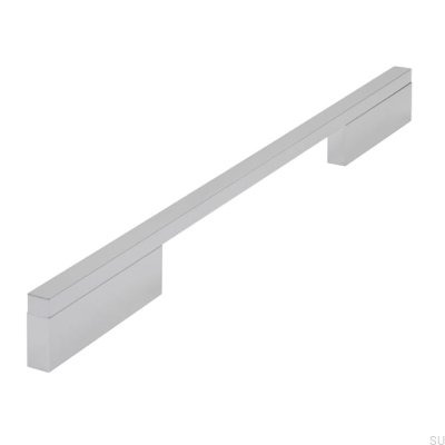 Möbelgriff lang 2110 192/288 Aluminium Chrom Poliert