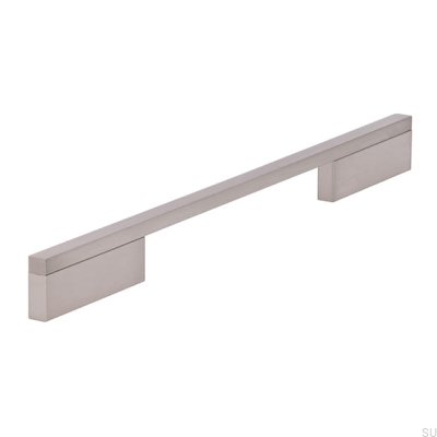Möbelgriff lang 2110 192/288 Aluminium Silber gebürstet