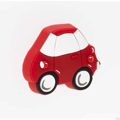 Möbelknopf H147 Autogummi Rot