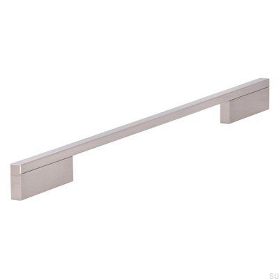 Möbelgriff lang 2110 288/384 Aluminium Silber gebürstet