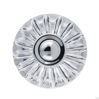 Möbelknopf H119 Kunststoff Silber