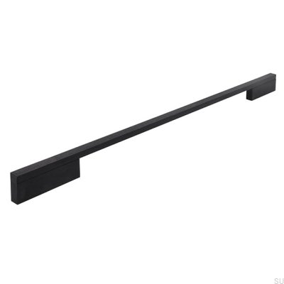 Möbelgriff lang 2110 384/480 Aluminium Schwarz Matt