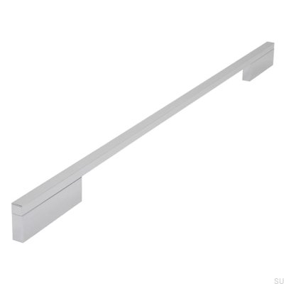 Möbelgriff lang 2110 384/480 Aluminium Chrom Poliert
